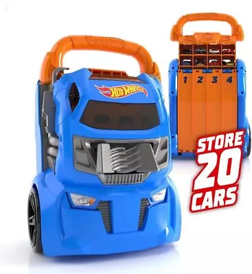 Buy Hot Wheels Car Case Launcher I Stores Up To 20 Cars I 2-in-1 Storage And Launche • 41.86£