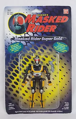 Buy Vintage 1995 Bandai Action Figure: MASKED RIDER SUPER GOLD (New & Unopened) • 30£