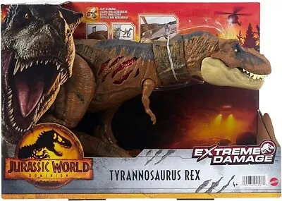 Buy Jurassic World Dominion Extreme Damage T- Rex Dinosaur Toy • 19.99£