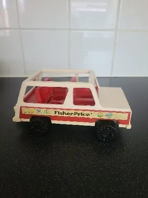 Buy Vintage 1979 Fisher Price Little People Family Station Wagon Jeep Truck 992 • 25£