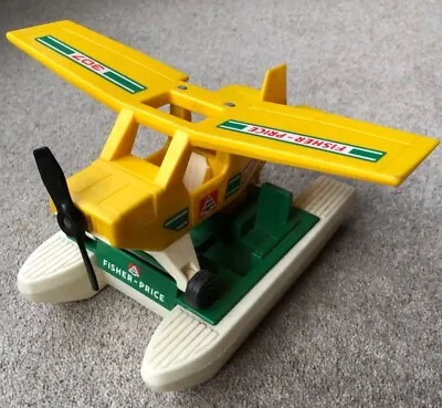 Buy VINTAGE FISHER PRICE SEA PLANE/RESCUE BOAT SET, EARLY 70's, EXCELLENT CONDITION • 23£