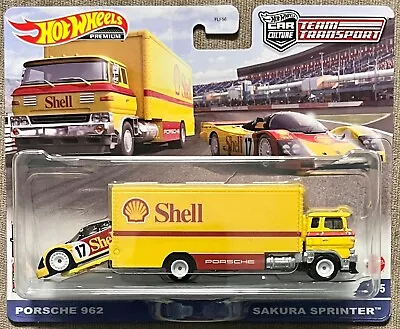 Buy Hot Wheels Team Transport #45 Porsche 962/Sakura Sprinter #HCR34 1:64 Scale • 23.67£