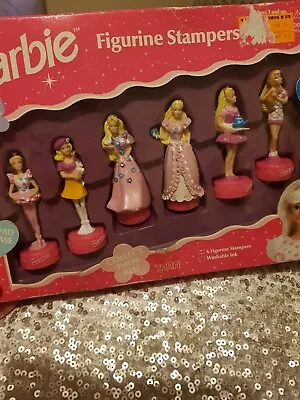 Buy 💕Vintage Barbie Figurine Stampers Set 1996  • 10£