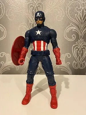 Buy Captain America 12   Figure Marvel Avengers 2014 Hasbro Doll With Shield • 7.96£