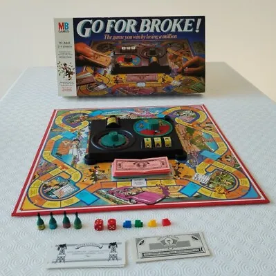 Buy Go For Broke Board Game MB 1985 Vintage • 14.99£