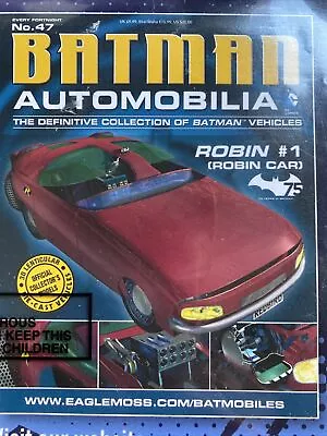 Buy Batman Automobilia Eaglemoss DIECAST #47 Definitive Collection Robin Car #1 • 11.99£