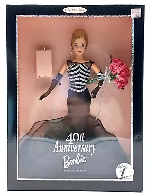 Buy 1999 40th Anniversary Barbie Doll / Collector Edition / Mattel 21384, NrfB • 87.58£
