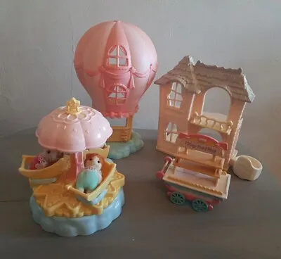 Buy Sylvanian Families Baby Carousel/ Hot Air Balloon/ Spooky House/ Cart/ Figures • 8£