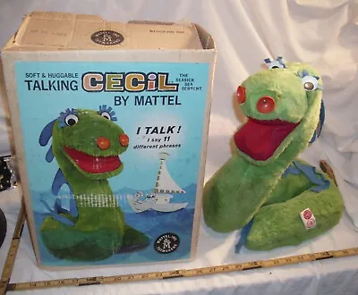 Buy Mattel Cecil The Sea Serpent Talking Doll Pull String 1960 Boxed • 189.29£