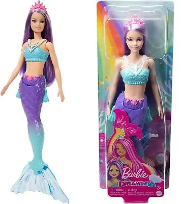 Buy Barbie Dreamtopia Mermaid Purple Doll Royal Adventures Theme Girls Toy 3 Years+ • 17.99£