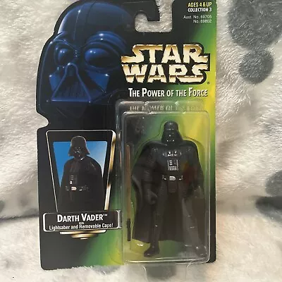Buy Star Wars Power Of The Force Darth Vader With Lightsaber And Cape - Kenner 1995 • 15£