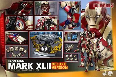 Buy Dpd 1/4 Hot Toys Qs008 Marvel Iron Man 3 Mk42 Mark Xlii Deluxe Version Figure • 762.99£