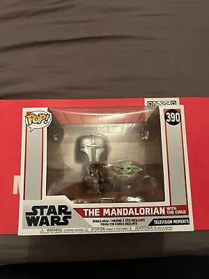 Buy The Mandalorian (with The Child) TV Moment #390 Funko Pop Star Wars • 15£