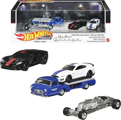 Buy Hot Wheels Premium - Jay Leno's Garage 4 Pack - Mustang, Ford GT, Tow Truck ETC • 22.99£