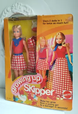 Buy Vintage Mattel Barbie_Original #7259 GROWING UP SKIPPER_1974 NRFB • 255.15£