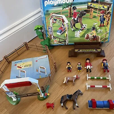 Buy Playmobil 4185 Horse Paddock Dressage Set- Box And Instructions - Not Complete. • 9.99£