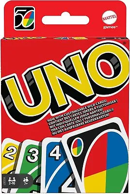 Buy Mattel Games UNO, Classic Card Game For Kids And Adults For Family Game Night, U • 6.99£