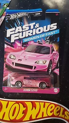Buy Hot Wheels Women Of Fast (1/5) ~ Honda S2000, Pink With F&F Decals.  BRAND NEW!! • 5.99£
