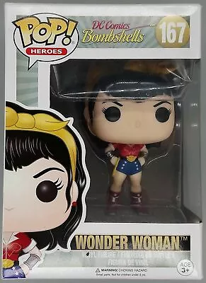Buy Funko POP #167 Wonder Woman - DC Bombshells Vaulted - Includes POP Protector • 15.99£