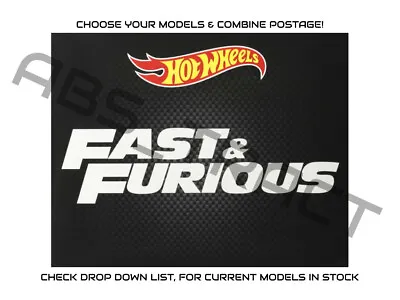 Buy Hot Wheels Fast & Furious - Mainline/Premium/5 Pack/10 Pack - Combined Postage! • 8.99£