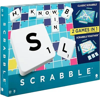 Buy Scrabble Classic 2 In 1 Board Game **BRAND NEW & FREE UK SHIPPING** • 23.99£