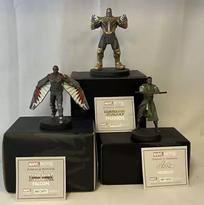 Buy Eaglemoss Marvel Movie Figurines In Box Thanos, Falcon And Mordo • 39.95£