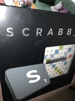Buy Scrabble Deluxe BRANDCROSS WORD GAME Turntable Board Game New Others • 55£