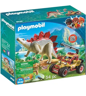 Buy Playmobil 9432 Explorer Vehicle With Ranger And Stegosaurus Dinosaur • 23.99£