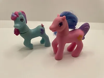 Buy McDonalds Happy Meal Toy - My Little Pony 1998 - Pink Pony And Blue Pony 90s • 4£