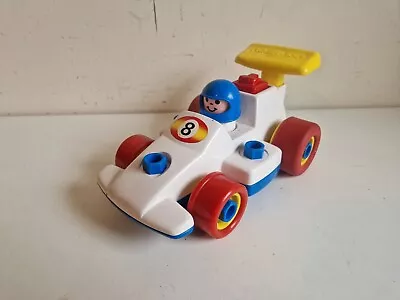 Buy Vintage 1984 Fisher Price Take Apart Racer Toy Car Pull Back And Go • 15£