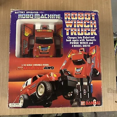 Buy Vintage Retro Robo Machine Robot Winch Truck Bandai Go Bot Boxed & Instructions • 70£