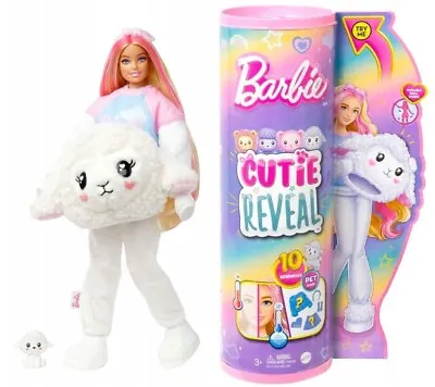 Buy Barbie Cutie Reveal Barbie Sheep Doll + Pet HKR03 Mattel • 69.86£