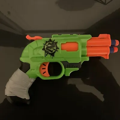 Buy Nerf Zombie Strike Doublestrike Blaster Green. No Box Bulletsx2 • 8£