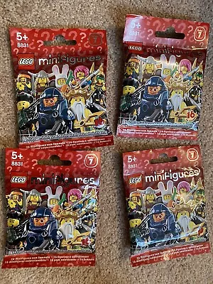 Buy Lego Minifigures Series 7 ,Sealed New X 4 Bags • 2.20£