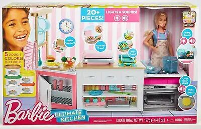 Buy Barbie Dream Kitchen Ultimate Kitchen Cake Kitchen Playset Dream Ok FRH73 • 128.47£
