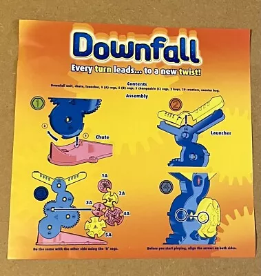 Buy MB Games Downfall Game By Hasbro 2007 Edition. SPARE RULES INSTRUCTIONS ONLY. • 2.49£