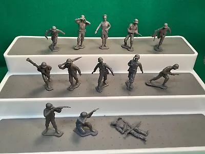 Buy Vintage Marx Battleground 54mm Ww2 German Soldiers Complete Set All 13 Poses • 23.62£