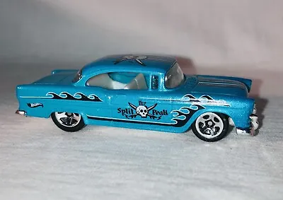 Buy Hot Wheels '55 Chevy Custom ‘the Split Peak’ Blue Metallic 1:64 Loose See Photos • 4.75£