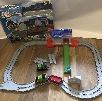Buy Thomas Friends Adventures, Percy & Luke Rescue Center  Fisher Price Track • 10£