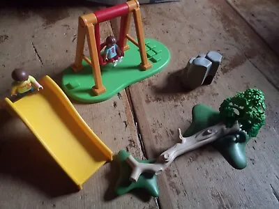 Buy Playmobil Playground Playset Action Figure Doll Bundle Children Slide Swing Log • 7.99£
