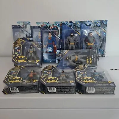 Buy Superman, Batman, Robin, Cyborg: DC Figurines - (Brand New - Multiple Available) • 5.99£