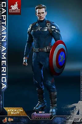Buy New Hot Toys MMS607 Avengers Endgame Captain America (Stealth Suit) Figure • 557£