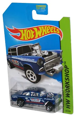 Buy Hot Wheels HW Workshop (2013) Blue '55 Chevy Bel Air Gasser Car 241/250 • 20.44£