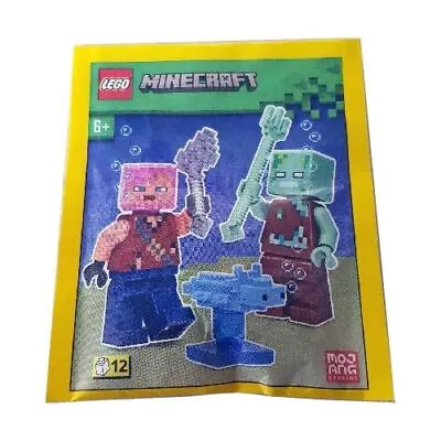 Buy LEGO Minecraft Adventurer W Drowned + Axolotl Minifigure Paper Bag Set 662303 • 6.45£