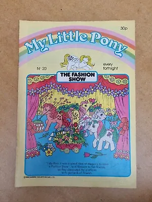 Buy Vintage UK My Little Pony G1 Comic Magazine Hasbro 1986 Issue No 20 • 2.99£