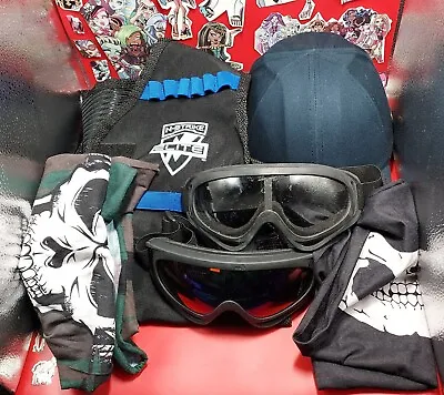Buy 205)  Nerf Wars Protection Wear, Nerf Jacket With Storage Goggles Hard Hat Masks • 20£