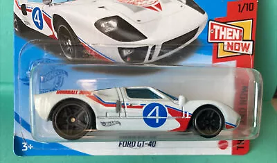 Buy Hot Wheels Ford GT-40 Gumball 3000 New 2021 Race Car Decals White See Photos • 4.50£