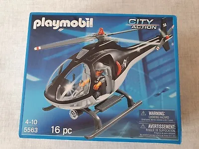 Buy PLAYMOBIL 5563 City Action Tactical Unit Helicopter New & Sealed Playset Geobra • 20£