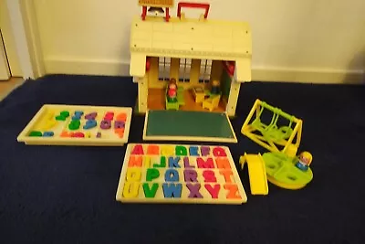 Buy Vintage 1970's Fisher Price Little People Play School, Playground & Accessories • 27.99£