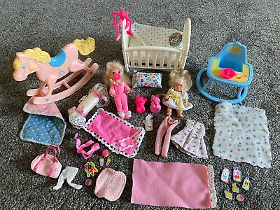 Buy Vintage Barbie Doll Toddler Babys And Accessories - RARE  • 40£
